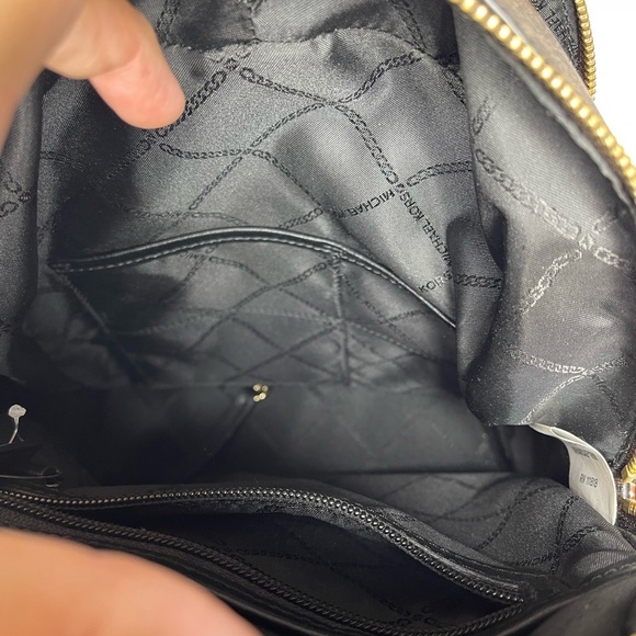 Michael Kors Rhea Studded Leopard Print Calf Hair Backpack - Picture 10 of 16